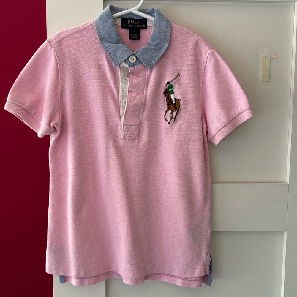 Gorgeous pink Ralph Lauren polo size 7